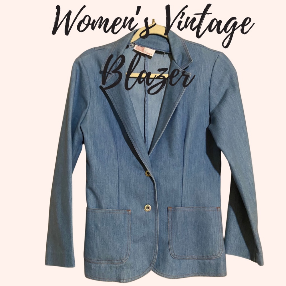 Vintage Women's Denim Jean Blazer
